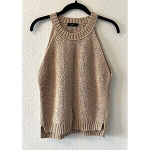 J. Crew Sweater Tank Top Med? Knit Sleeveless Point Sur Beige Beachy Minimalist